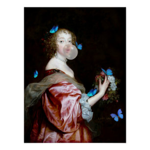 The Unexpected Arrival of Blue Butterflies Poster