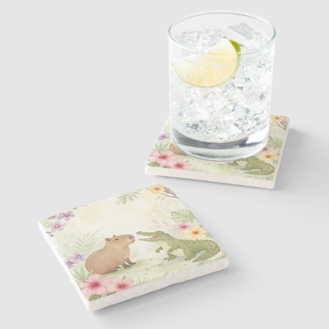 The Unexpected Friends Stone Coaster (Side)