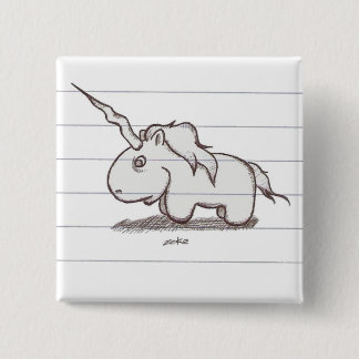 the unicorn 15 cm square badge