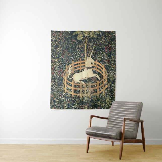The Unicorn in Captivity (1495 - 1505) Mediaeval Tapestry (In Situ)