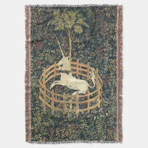 The Unicorn in Captivity (1495 - 1505) Throw Blanket