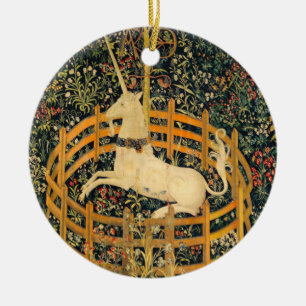 The Unicorn in Captivity Ceramic Tree Decoration