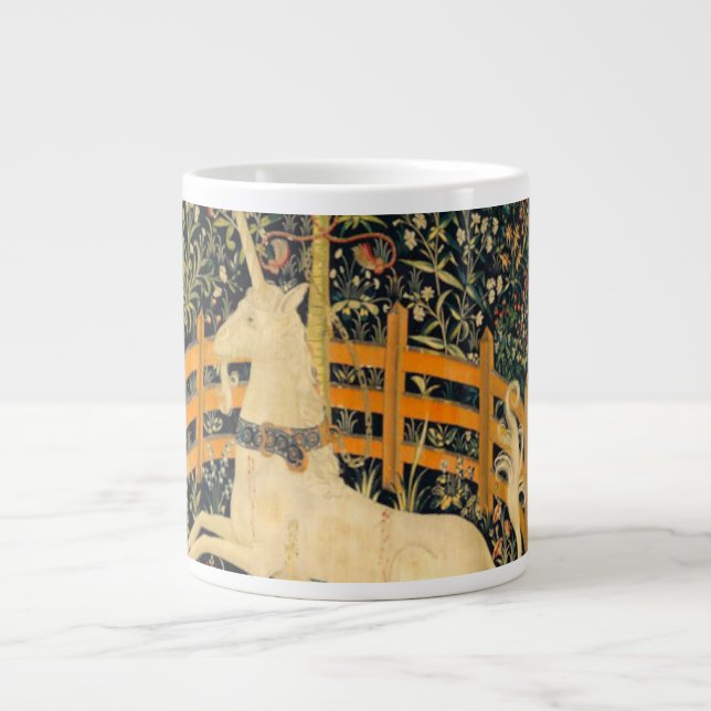 The Unicorn in Captivity Large Coffee Mug (Front)
