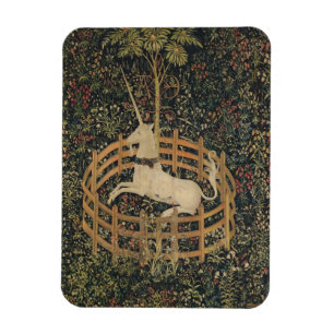 The Unicorn in Captivity, Mediaeval Tapestry  Magnet