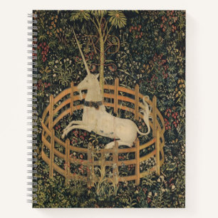 The Unicorn in Captivity, Mediaeval Tapestry  Notebook
