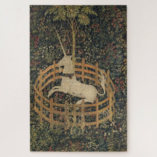 The Unicorn in Captivity, Medieval Tapestry  Jigsaw Puzzle