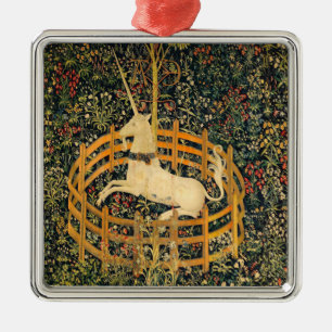 The Unicorn in Captivity Metal Tree Decoration