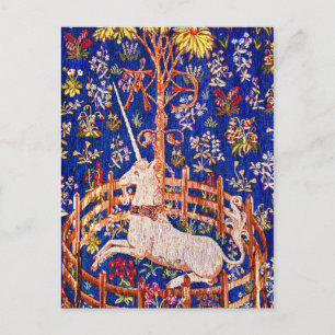 "The Unicorn in Captivity" Postcard