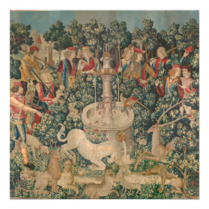 The Unicorn is Found, Mediaeval Tapestry Photo Print