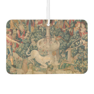 The Unicorn is Found, Medieval Tapestry Car Air Freshener