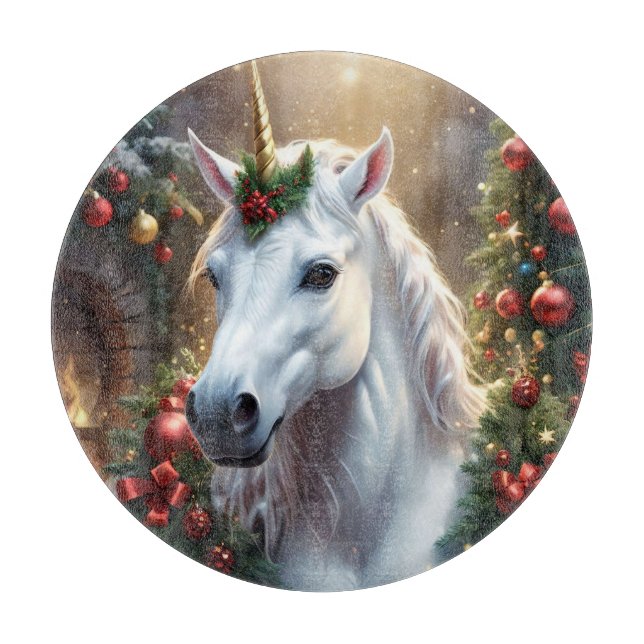“The Unicorn of Noel” Cutting Board (Front)