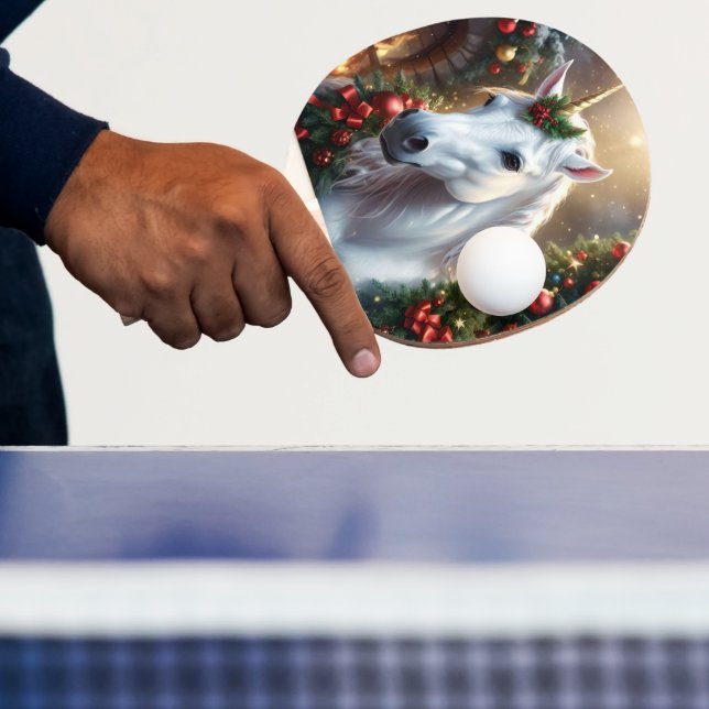 “The Unicorn of Noel” Ping Pong Paddle (Insitu)