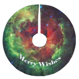 The Unicorns Rose Rosette Nebula Brushed Polyester Tree Skirt