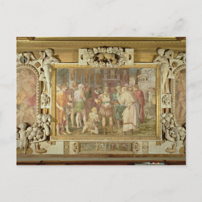 The Unification of the State, detail of decorative Postcard (Front)