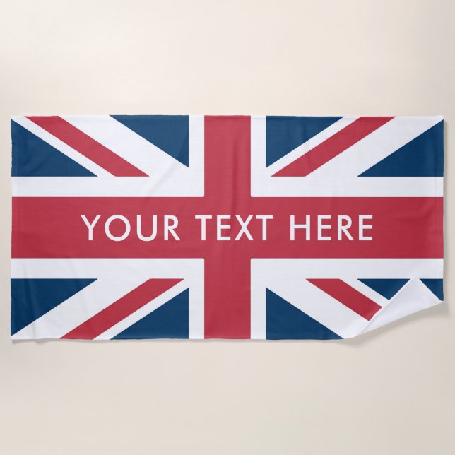 The Union Jack British Flag Beach Towel (Front)