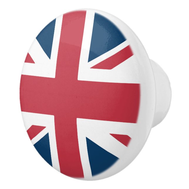 The Union Jack British Flag Ceramic Knob (Right)