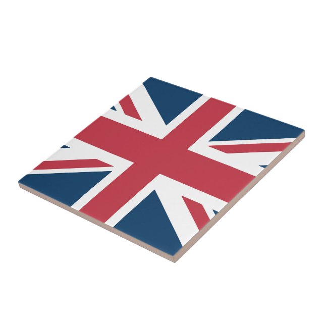 The Union Jack British Flag Ceramic Tile (Side)