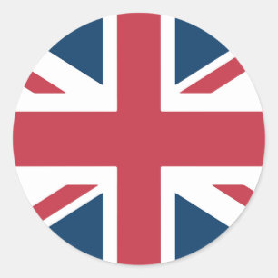 The Union Jack British Flag Classic Round Sticker