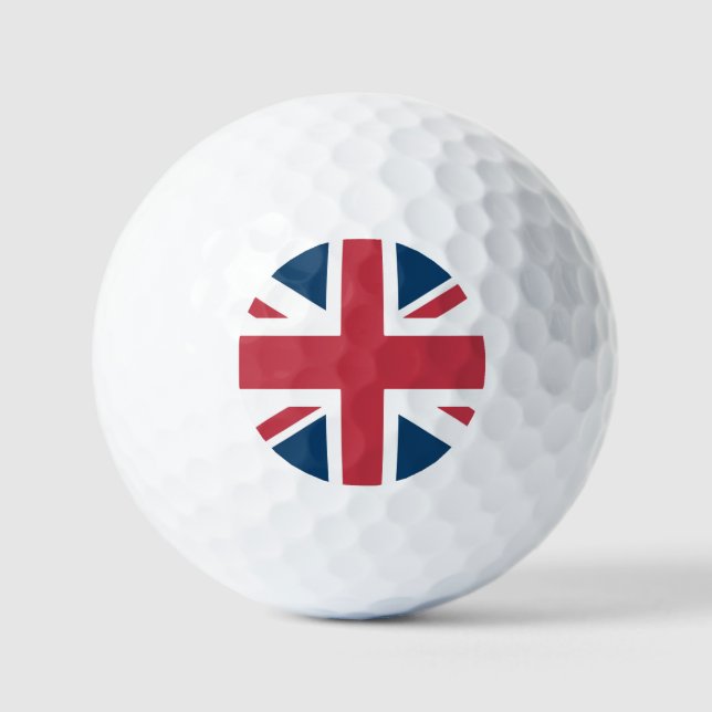 The Union Jack British Flag Golf Balls (Front)