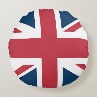 The Union Jack British Flag Round Cushion