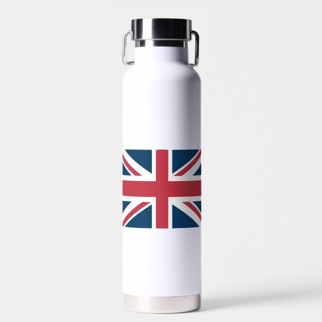 The Union Jack British Flag Water Bottle (Front)