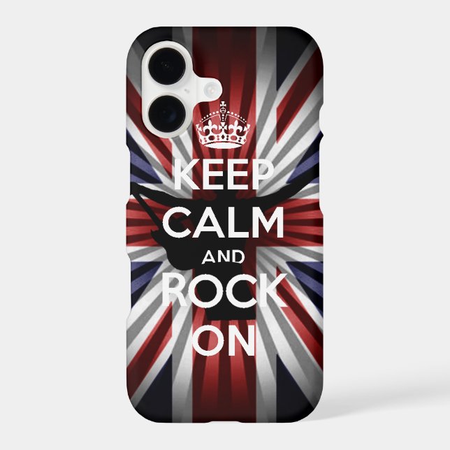 The union Jack Keep calm and Rock On (Back)