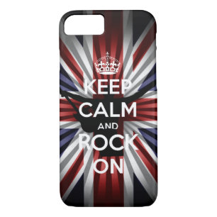 The union Jack Keep calm and Rock On iPhone 8/7 Case