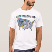 The United License Plates of America T-Shirt