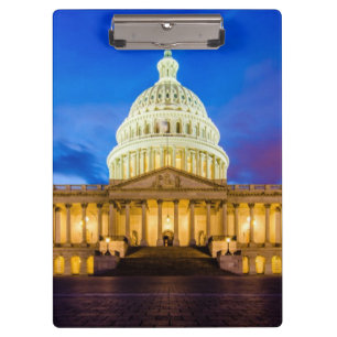 The United States Capitol at blue hour Clipboard