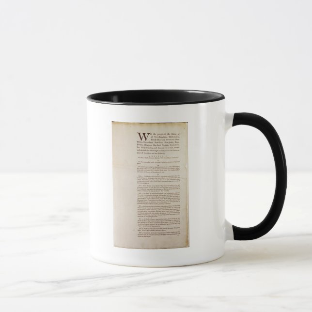 The United States Constitution, 1787 Mug (Right)