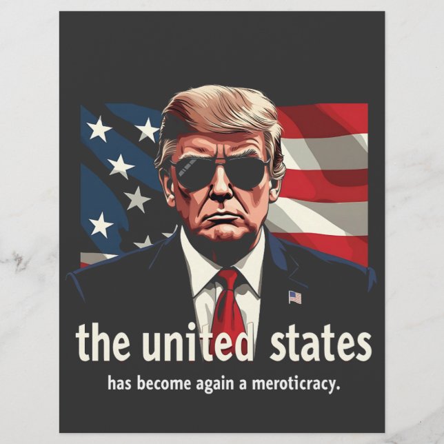 The United States Has Become a Meritocracy Again Flyer (Front)