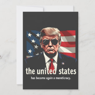 The United States Has Become a Meritocracy Again Holiday Card