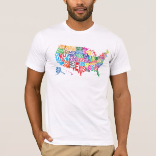 The United States in Names T-Shirt