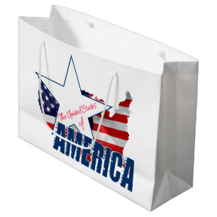 The United States Of America 4th of July Large Gift Bag