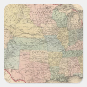 The United States of America Square Sticker