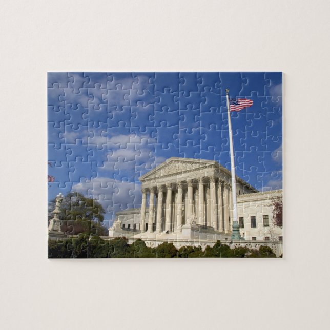 The United States Supreme Court Building in Jigsaw Puzzle (Horizontal)