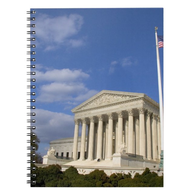 The United States Supreme Court Building in Notebook (Front)