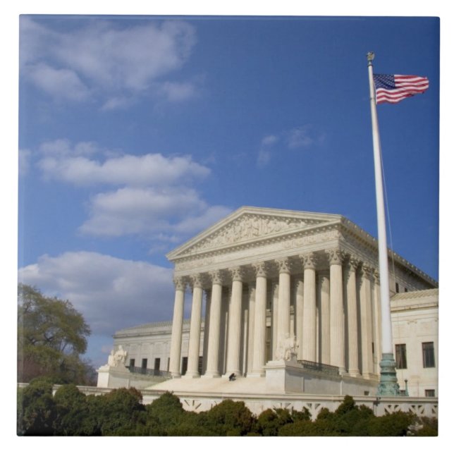 The United States Supreme Court Building in Tile (Front)