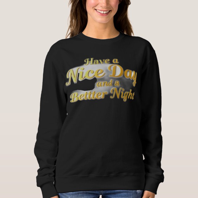 The Universal Wish: Elegant Gold Script Comfort Ho Sweatshirt (Front)
