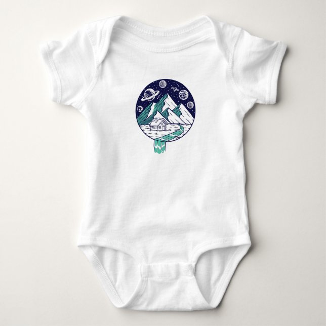 The Universe Baby Bodysuit (Front)