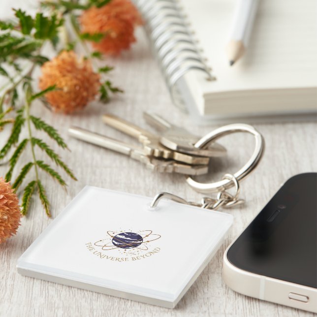The Universe Beyond Long Sleeve Shirt Key Ring (Front Right)