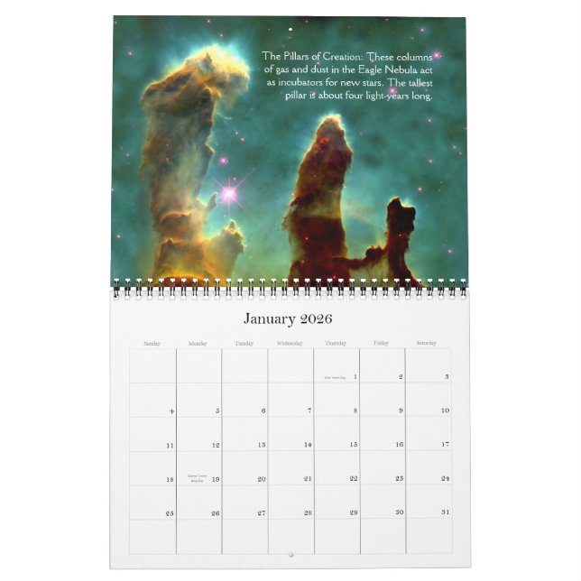 The Universe Calendar (Jan 2026)