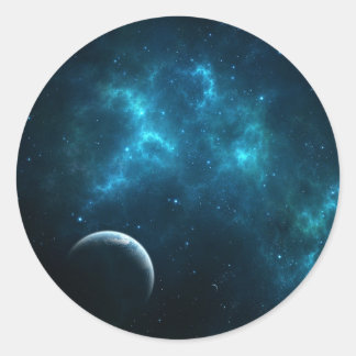 The universe classic round sticker