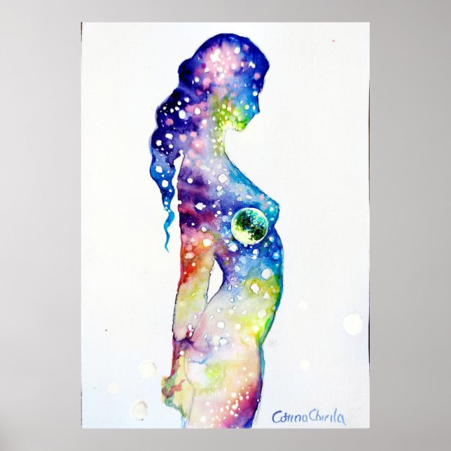 The universe inside her soul poster (Front)
