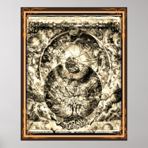 The Universe is a tree sepia Poster