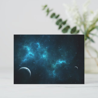 The universe thank you card