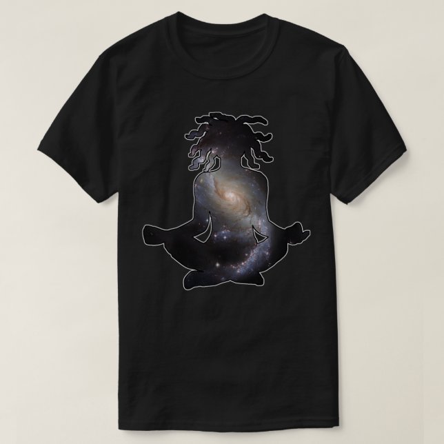 The Universe Within Sitting Meditation T-Shirt (Design Front)