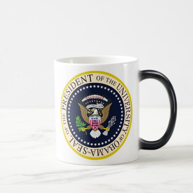 The University of Obama Official Presidential Seal Magic Mug (Right)