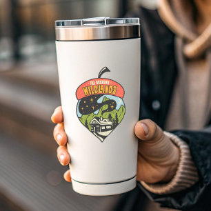 The Unknown Wildlands Camping Die-Cut Sticker