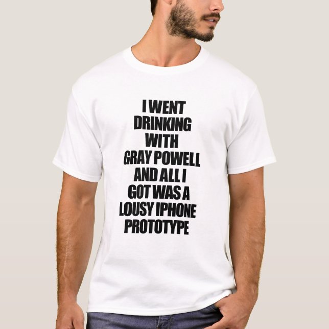 The Unofficial Grey Powell iPhone t-shirt (Front)